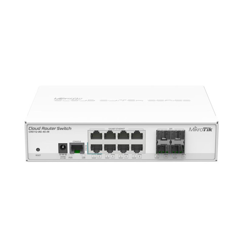 کلود سوئیچ روتر 8 پورت میکروتیک مدل CRS112-8G-4S-IN