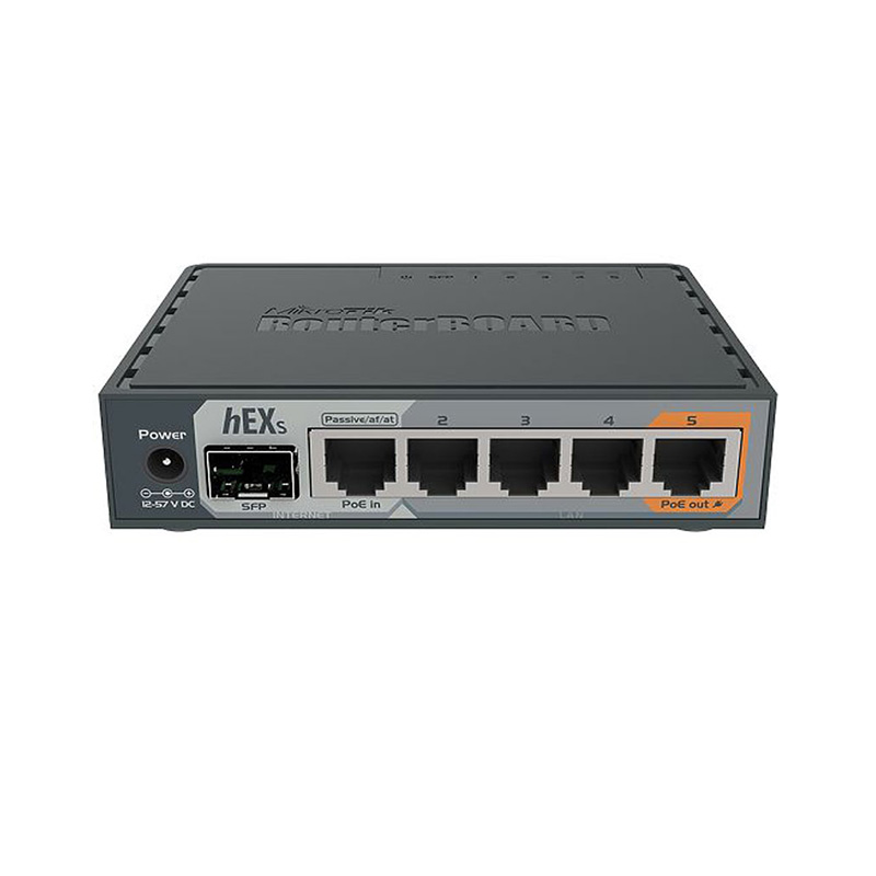 روتر شبکه 5 پورت میکروتیک hEX S RB760iGS