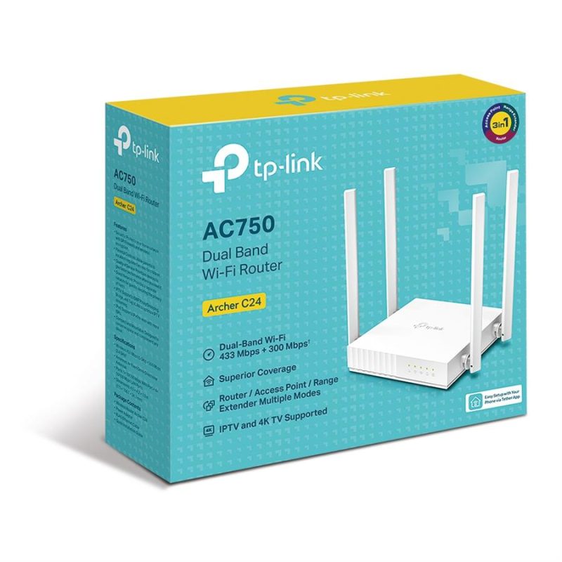 روتر بی‌سیم AC750 تی پی لینک Archer C24